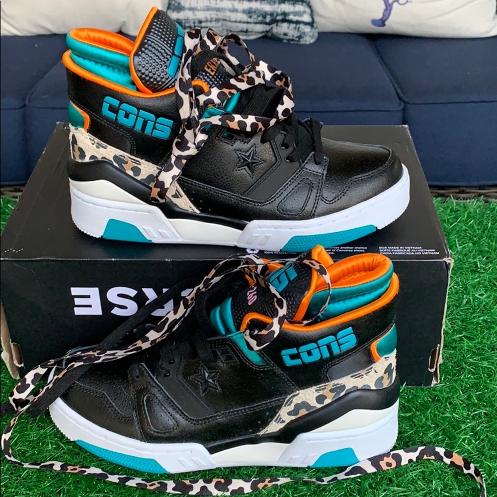 Converse ERX 260 MID Black/rapid teal/orange rindW - Picture 3 of 16
